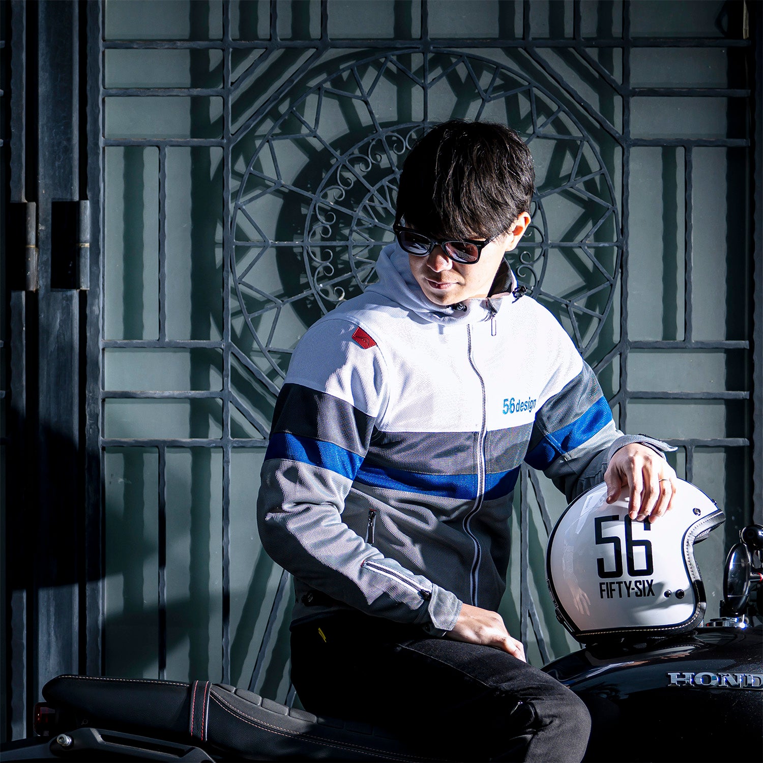 RETRO BORDER MESH PARKA – 56design WebStore