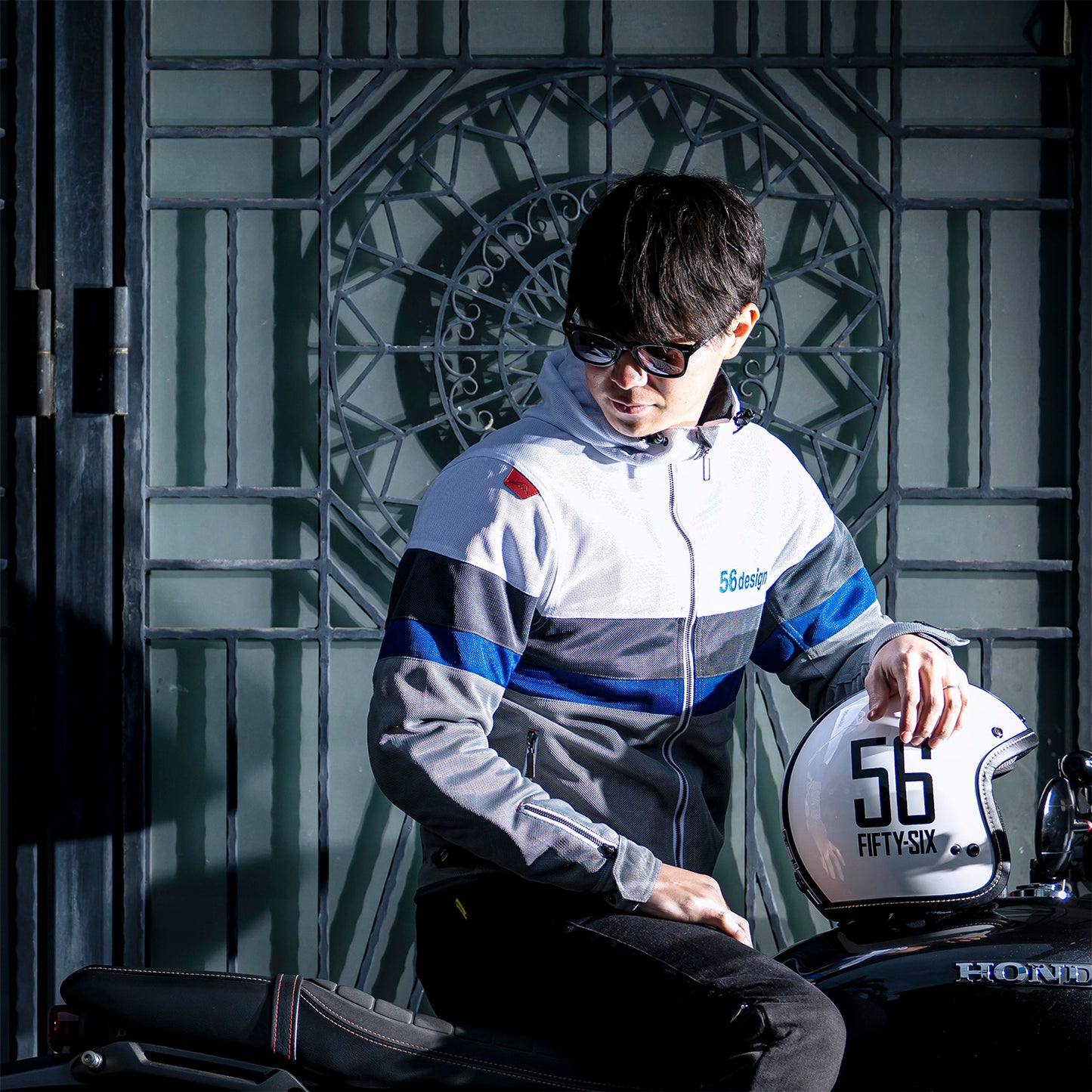RETRO BORDER MESH PARKA