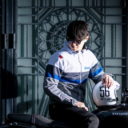RETRO BORDER MESH PARKA