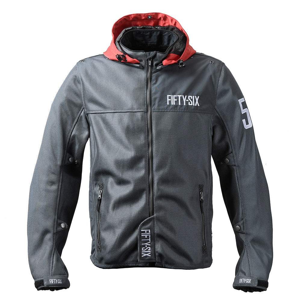 COLOR HOODIE MESH JACKET