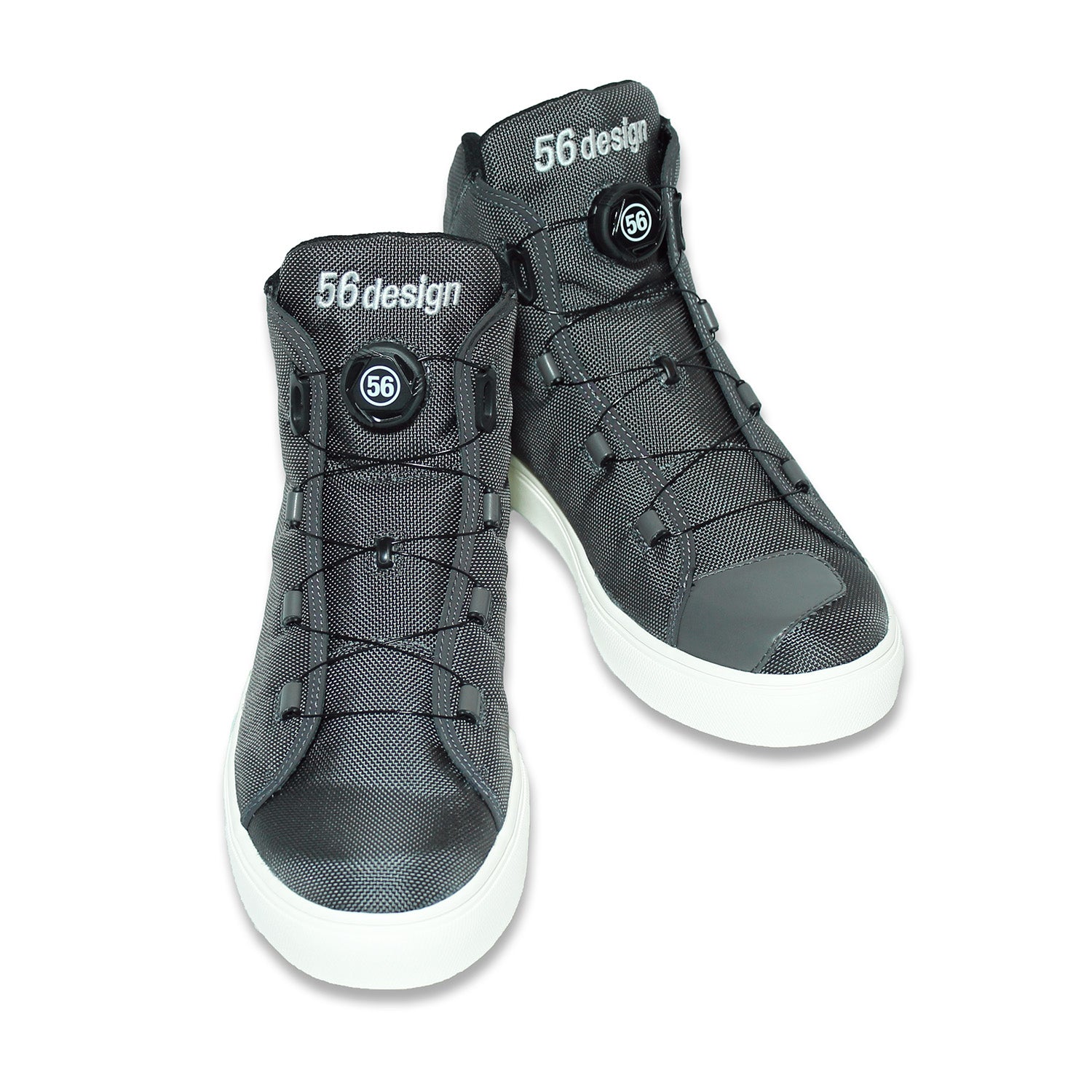 56design ハイカットスニーカー ホワイト/ブラック 56design RIDING SHOES – 56design WebStore