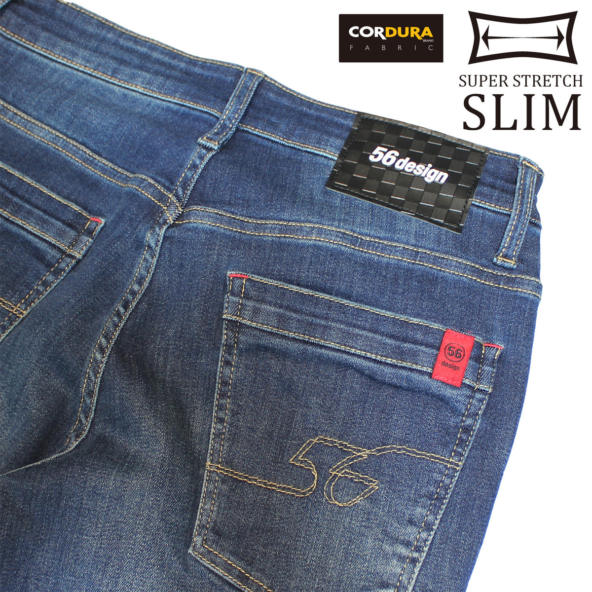 56design SUPER STRETCH SLIM CORDURA® DENIM