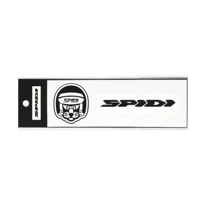 SPIDI LOGO & CAT STICKER