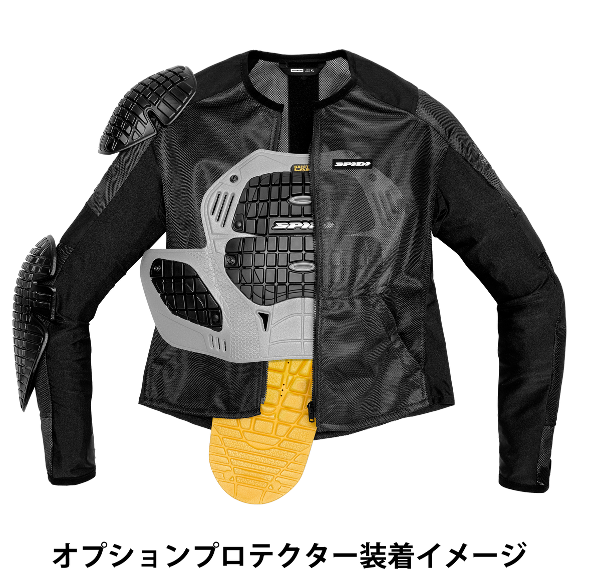 SPIDI CARGO SHELL H2OUT + BASE 1 ARMOR<br><font size="2">（防水・メッシュ・オールシーズン）</font>