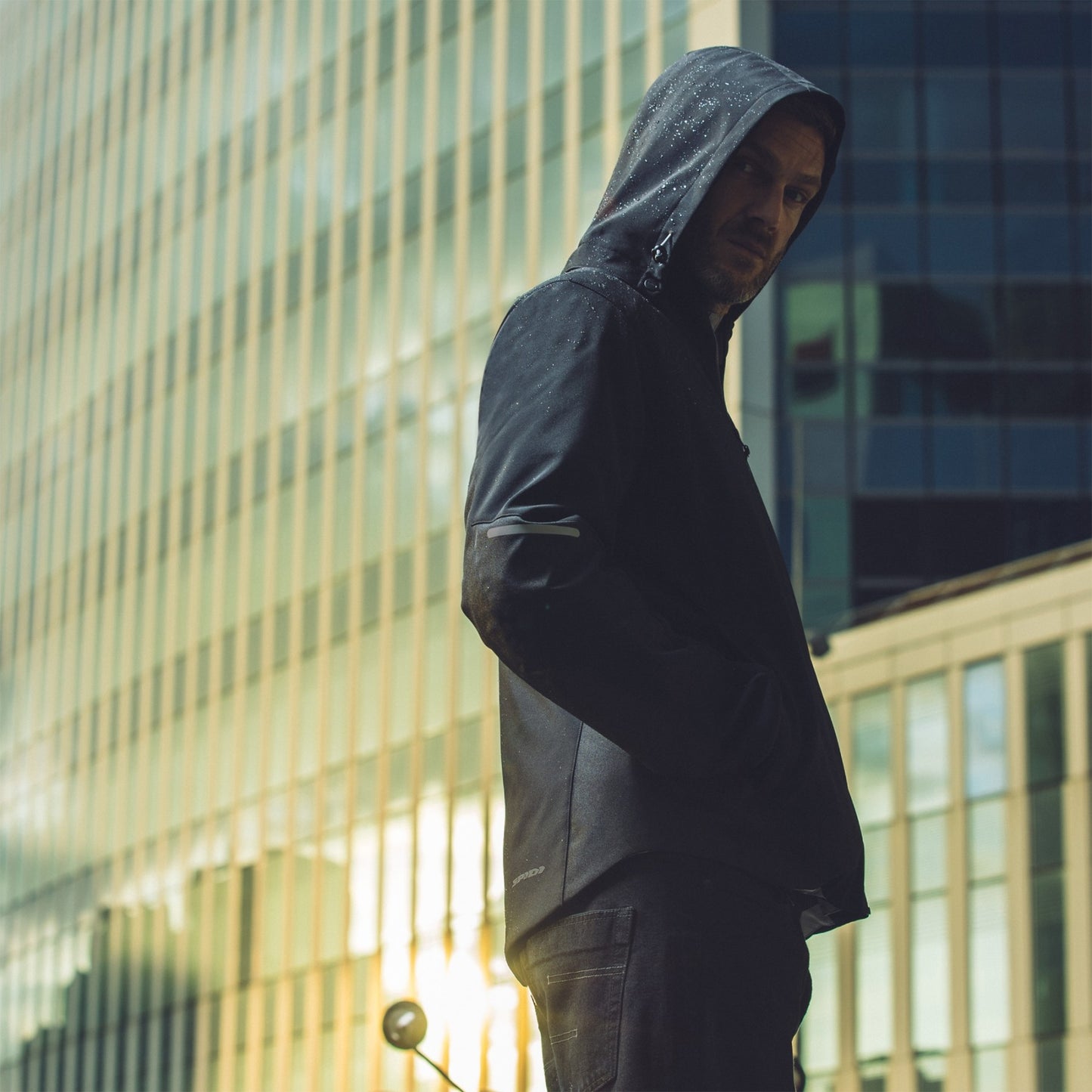 SPIDI HOODIE ARMOR H2OUT 【S,M のみ】<br><font size="2">（防水・着脱式防寒インナー・オールシーズン）</font>