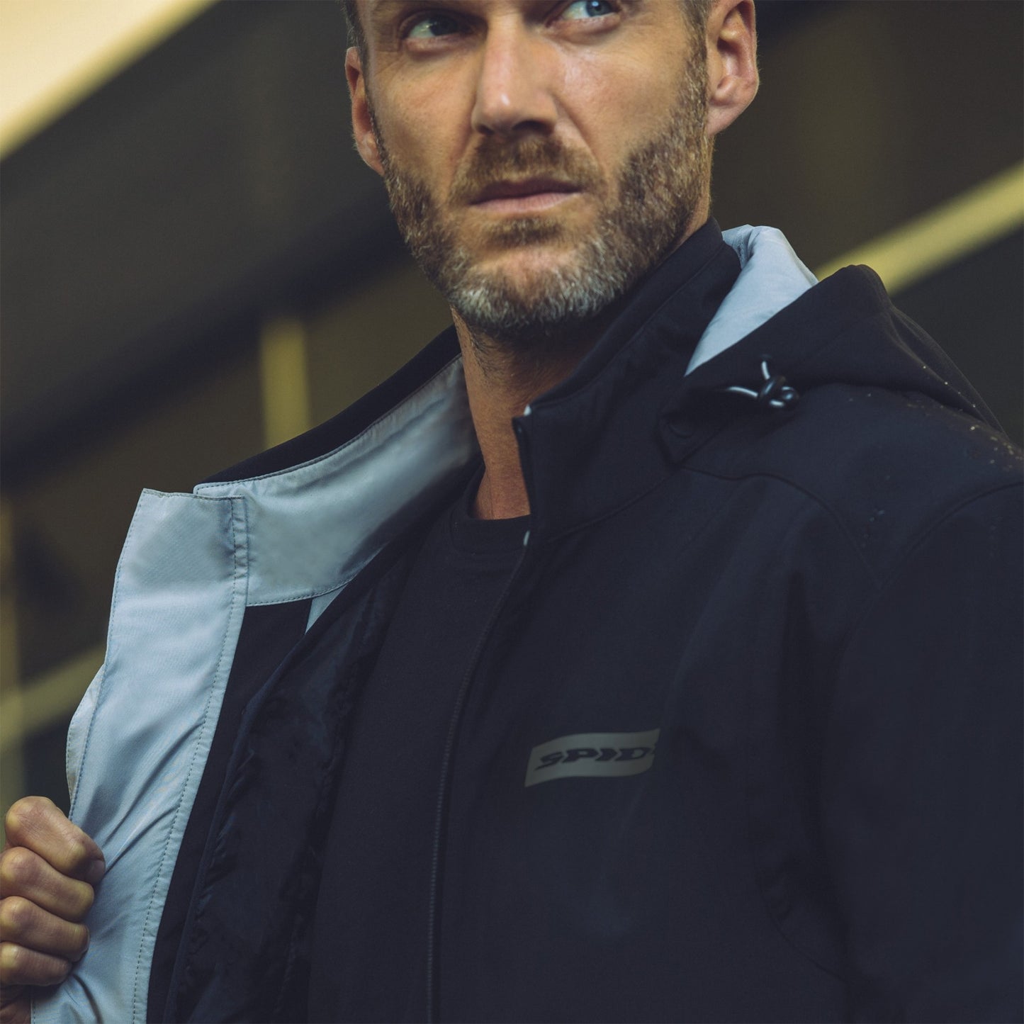SPIDI HOODIE ARMOR H2OUT 【S,M のみ】<br><font size="2">（防水・着脱式防寒インナー・オールシーズン）</font>