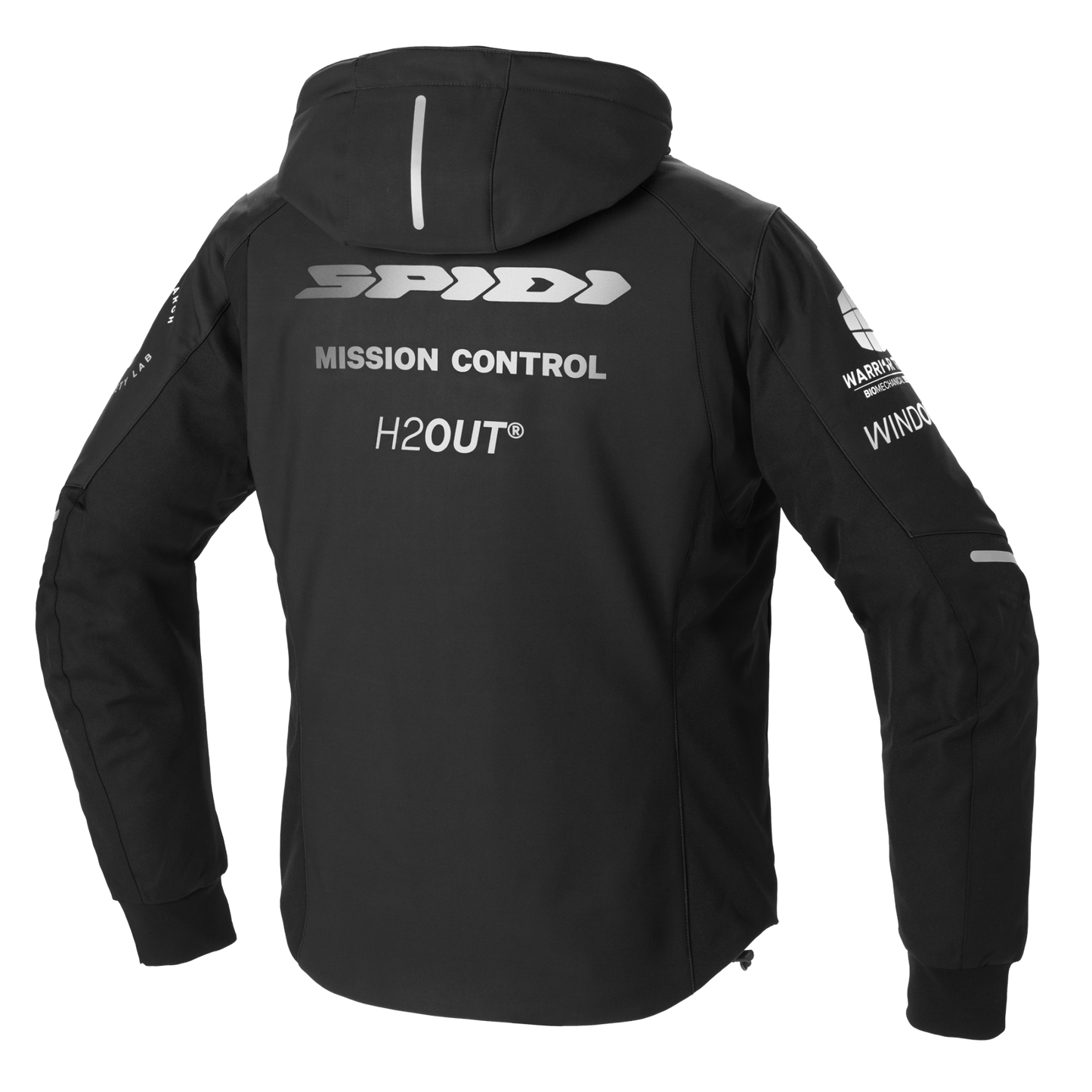 SPIDI HOODIE ARMOR H2OUT 【S,M のみ】<br><font size="2">（防水・着脱式防寒インナー・オールシーズン）</font>
