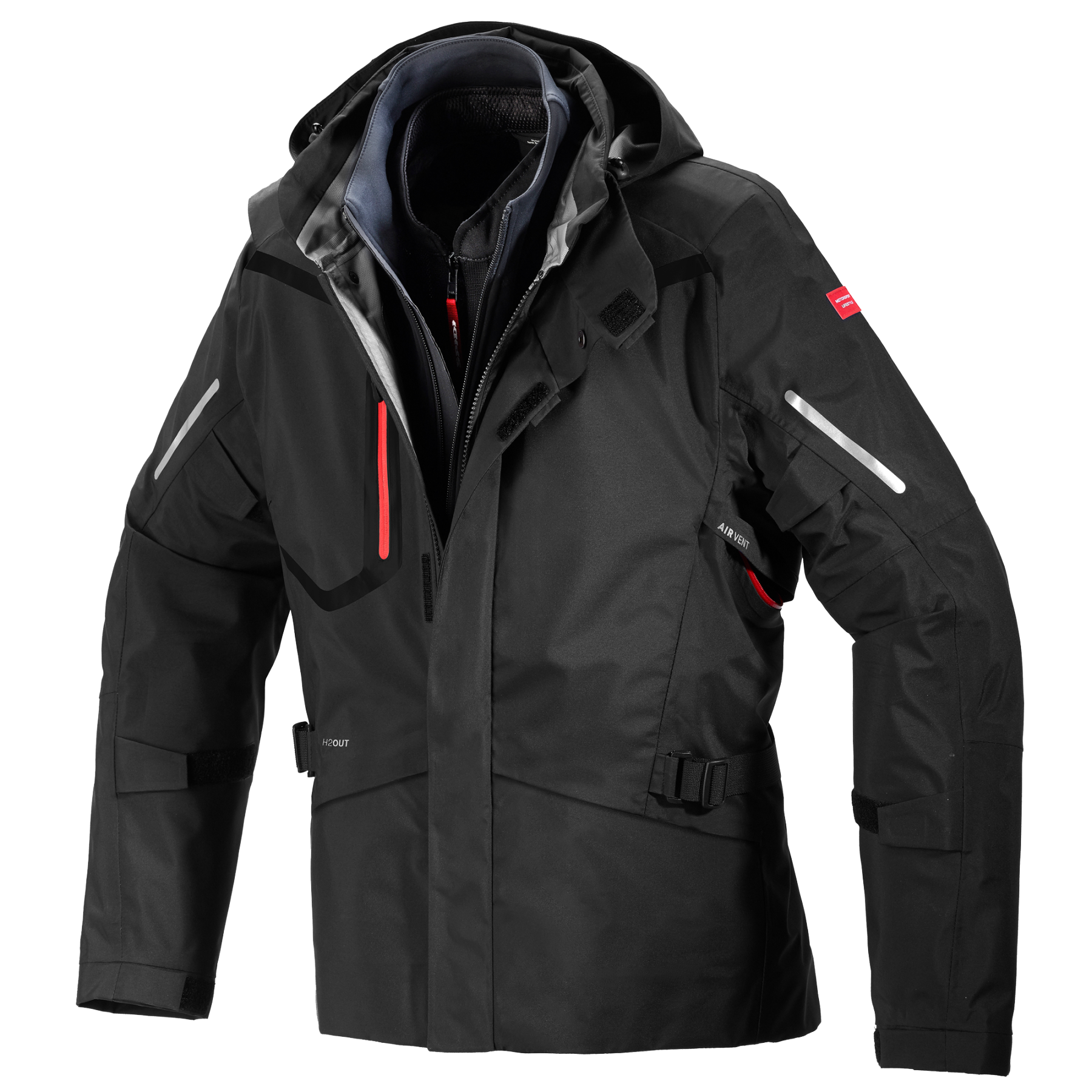 SPIDI プロテクタージャケット　XL SPIDI MISSION-T JACKET（Step-InArmor コンプリートセット